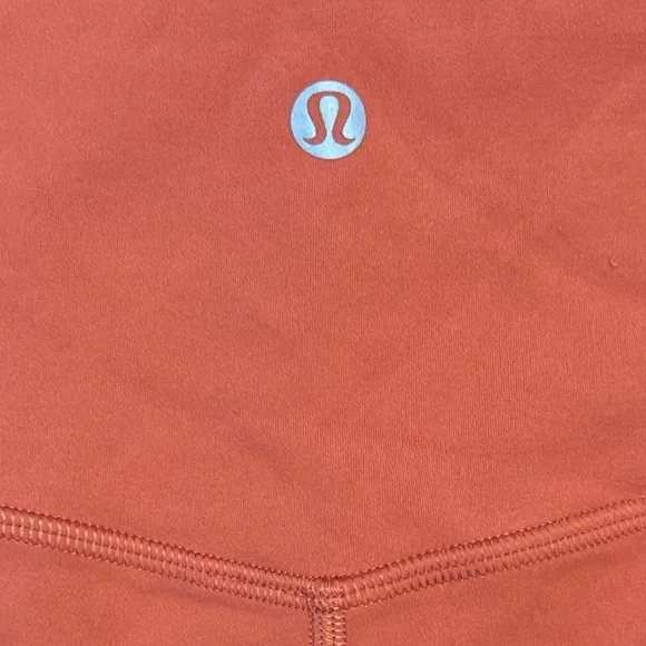 Lululemon Align High-Rise Crop Leggings Sz 12 | Rust / Terracotta | MSRP $88 - Picture 3 of 4